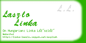 laszlo linka business card